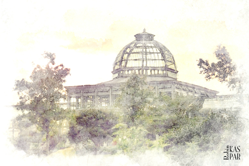 Lewis Ginter Conservatory Watercolor